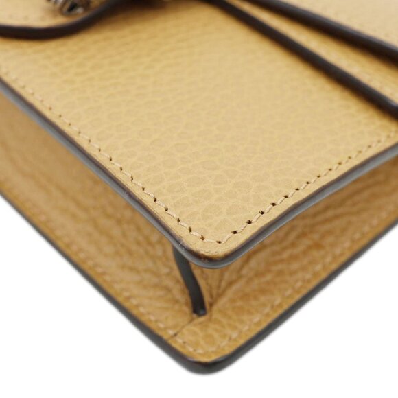Gucci Dionysus Mini Leather Crossbody Bag Beige 476432 - Picture 9 of 12